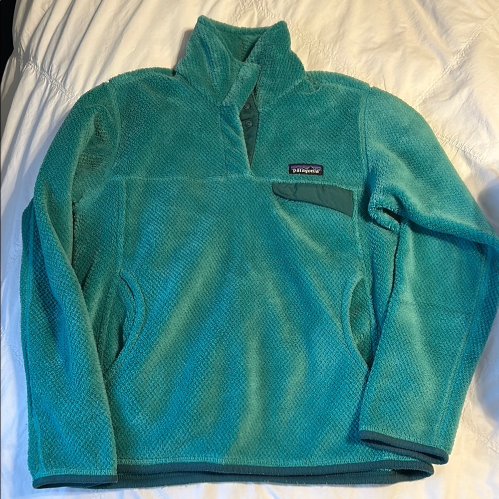 Patagonia Teal Fleece Pullover